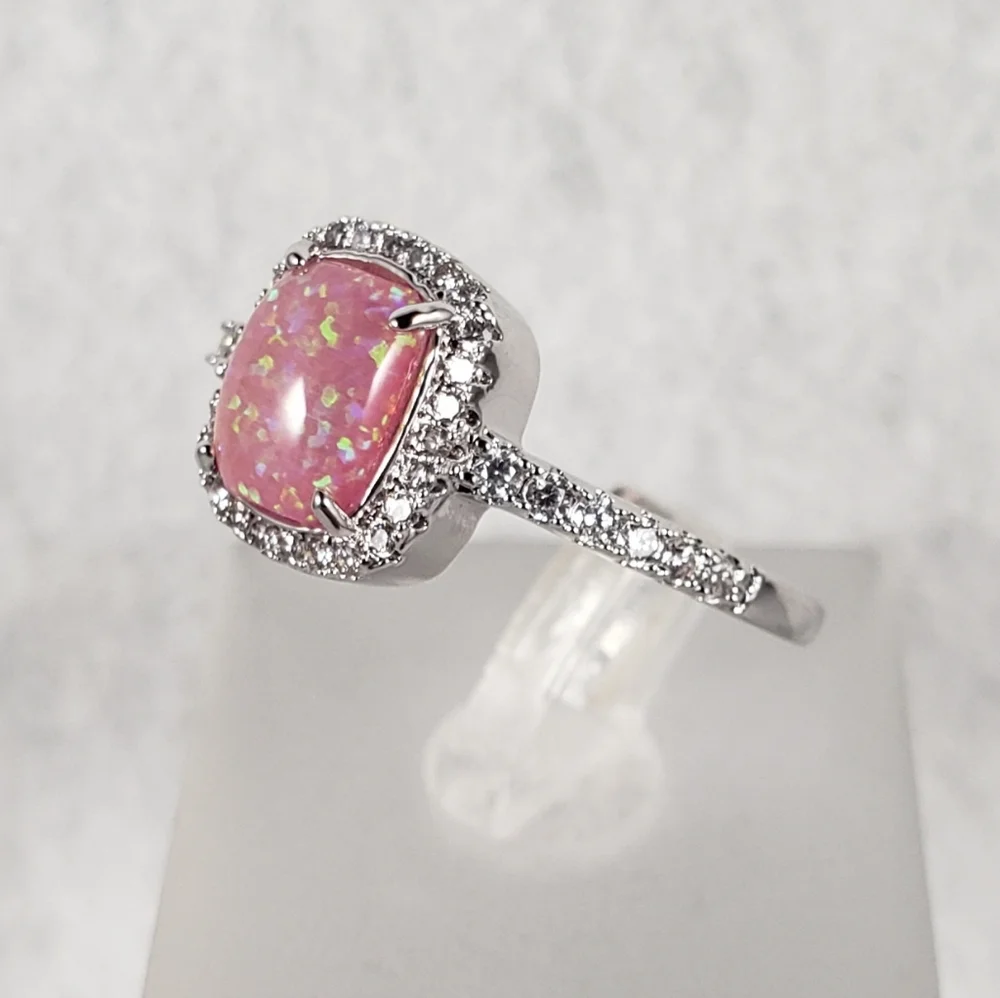 18k Pink Opal Ring - Picture 4 of 8